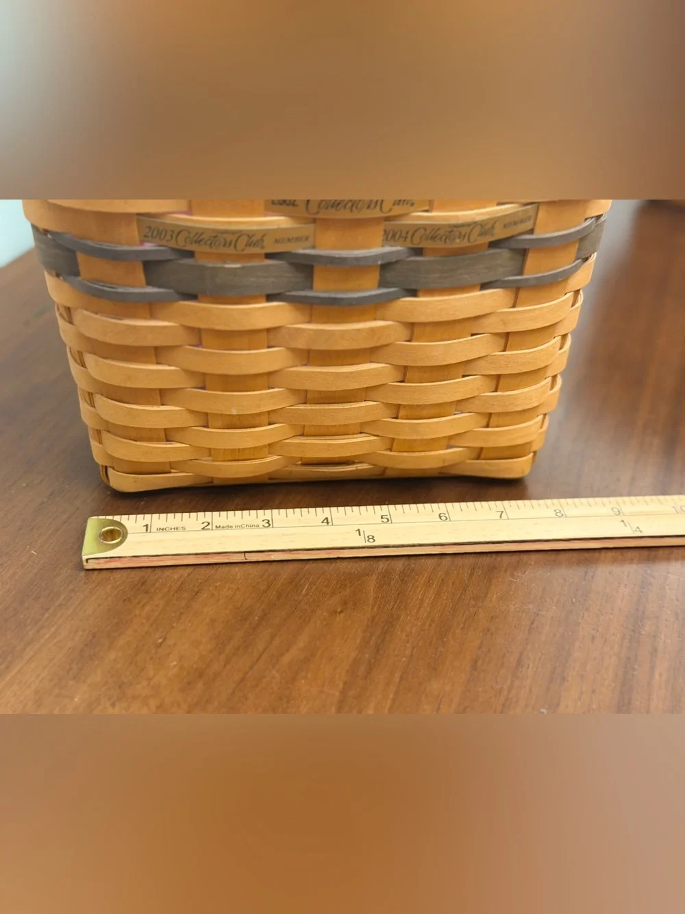 Longaberger Collectors Club Membership Charter Member Basket w Liner
